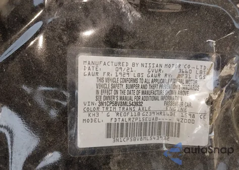 2021 Nissan Kicks S Xtronic Cvt z USA, uszkodzony, nr VIN 3N1CP5BV8ML543932